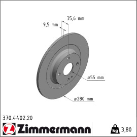 Bremsscheibe 370.4402.20