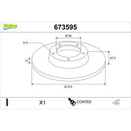 Bremsscheibe 673595