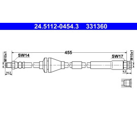 Bremsschlauch 24.5112-0454.3