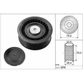 Umlenk-/Führungsrolle, Keilrippenriemen 532 0344 10 Umlenk-/Führungsrolle, Keilrippenriemen 532 0344 10