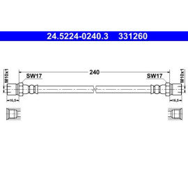 Bremsschlauch 24.5224-0240.3