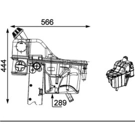 Ausgleichsbehälter, Kühlmittel CRT 34 000S Ausgleichsbehälter, Kühlmittel CRT 34 000S