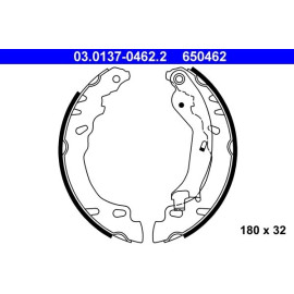 Bremsbackensatz 03.0137-0462.2 Bremsbackensatz 03.0137-0462.2