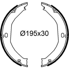 Bremsbackensatz 564284 Bremsbackensatz 564284
