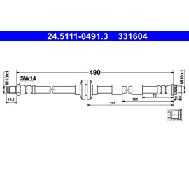 Bremsschlauch 24.5111-0491.3
