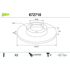 Bremsscheibe 672710