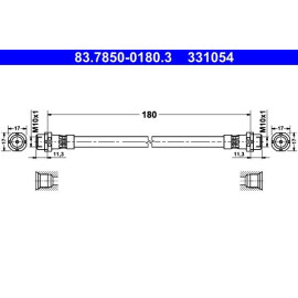 Bremsschlauch 83.7850-0180.3