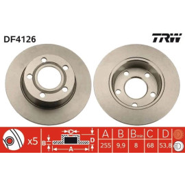 Bremsscheibe DF4126 Bremsscheibe DF4126