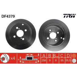 Bremsscheibe DF4379 Bremsscheibe DF4379