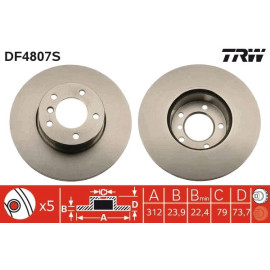 Bremsscheibe DF4807S Bremsscheibe DF4807S