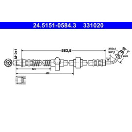 Bremsschlauch 24.5151-0584.3