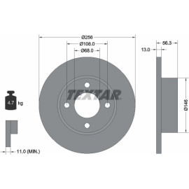 Bremsscheibe 92057800 Bremsscheibe 92057800