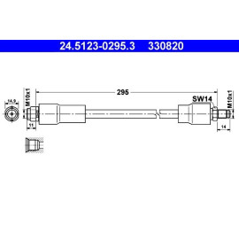 Bremsschlauch 24.5123-0295.3