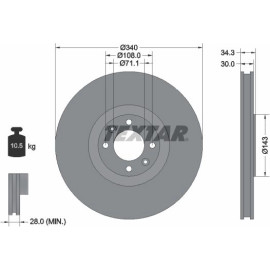 Bremsscheibe 92256903 Bremsscheibe 92256903