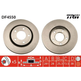 Bremsscheibe DF4550