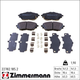 Bremsbelagsatz, Scheibenbremse 22782.185.2 Bremsbelagsatz, Scheibenbremse 22782.185.2