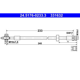 Bremsschlauch 24.5176-0233.3