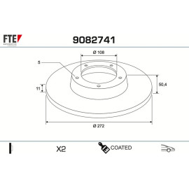 Bremsscheibe 9082741 Bremsscheibe 9082741