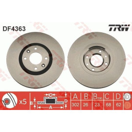 Bremsscheibe DF4363 Bremsscheibe DF4363