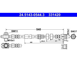 Bremsschlauch 24.5143-0544.3