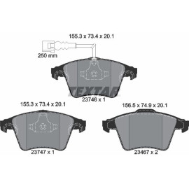 Bremsbelagsatz, Scheibenbremse 2374602 Bremsbelagsatz, Scheibenbremse 2374602
