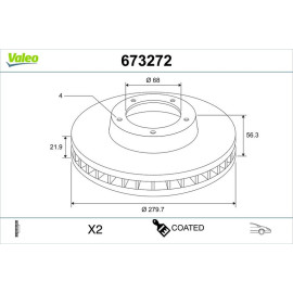 Bremsscheibe 673272
