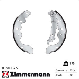 Bremsbackensatz 10990.154.5