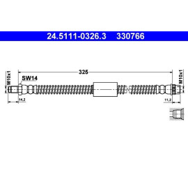 Bremsschlauch 24.5111-0326.3