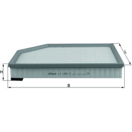 Luftfilter LX 1591/2 Luftfilter LX 1591/2