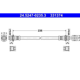 Bremsschlauch 24.5247-0235.3
