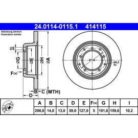 Bremsscheibe 24.0114-0115.1