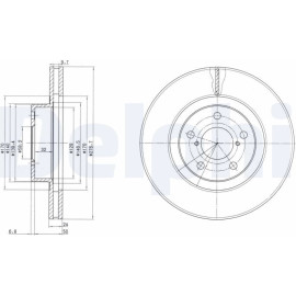 Bremsscheibe BG2827C Bremsscheibe BG2827C