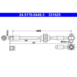 Bremsschlauch 24.5176-0449.3