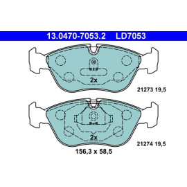 Bremsbelagsatz, Scheibenbremse 13.0470-7053.2