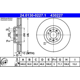 Bremsscheibe 24.0130-0227.1