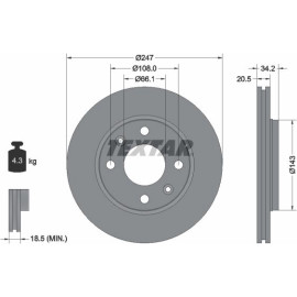 Bremsscheibe 92043103