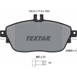 TEXTAR 2486901 Bremsbeläge TEXTAR 2486901 Bremsbeläge