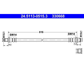 Bremsschlauch 24.5113-0515.3