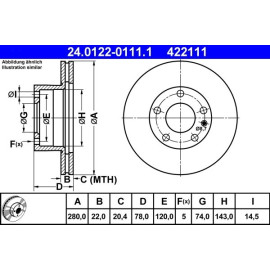 Bremsscheibe 24.0122-0111.1