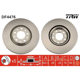 Bremsscheibe DF4476 Bremsscheibe DF4476