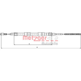 Seilzug, Feststellbremse 10.4156 Seilzug, Feststellbremse 10.4156
