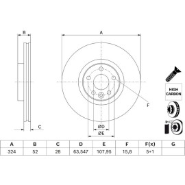 Bremsscheibe 0 986 479 J41 Bremsscheibe 0 986 479 J41