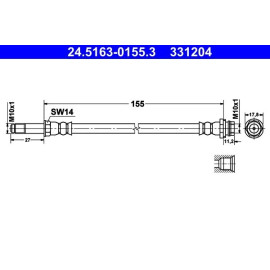 Bremsschlauch 24.5163-0155.3