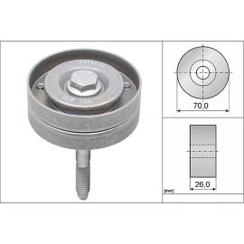 Umlenk-/Führungsrolle, Keilrippenriemen 532 0596 10 Umlenk-/Führungsrolle, Keilrippenriemen 532 0596 10