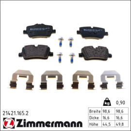 Bremsbelagsatz, Scheibenbremse 21421.165.2 Bremsbelagsatz, Scheibenbremse 21421.165.2