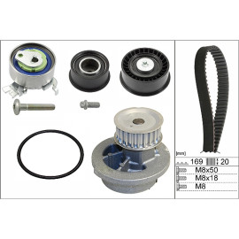 Wasserpumpe + Zahnriemensatz 530 0078 30 Wasserpumpe + Zahnriemensatz 530 0078 30