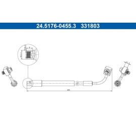 Bremsschlauch 24.5176-0455.3