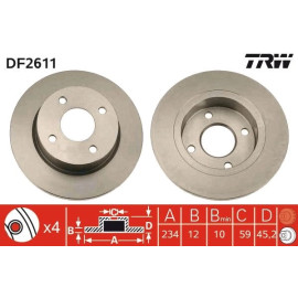 Bremsscheibe DF2611
