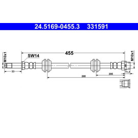 Bremsschlauch 24.5169-0455.3
