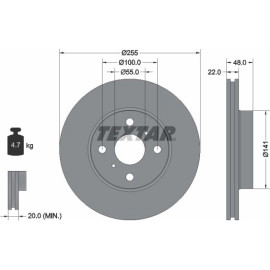 Bremsscheibe 92077203 Bremsscheibe 92077203